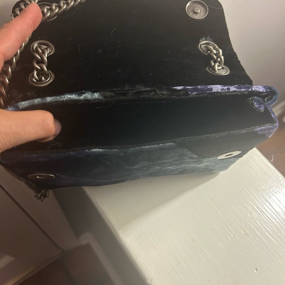 Kurt Geiger London Mini Kensington Velvet Bag - Picture 3 of 7